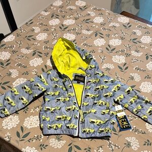 NWT boys zip up 2T rain jacket 1691